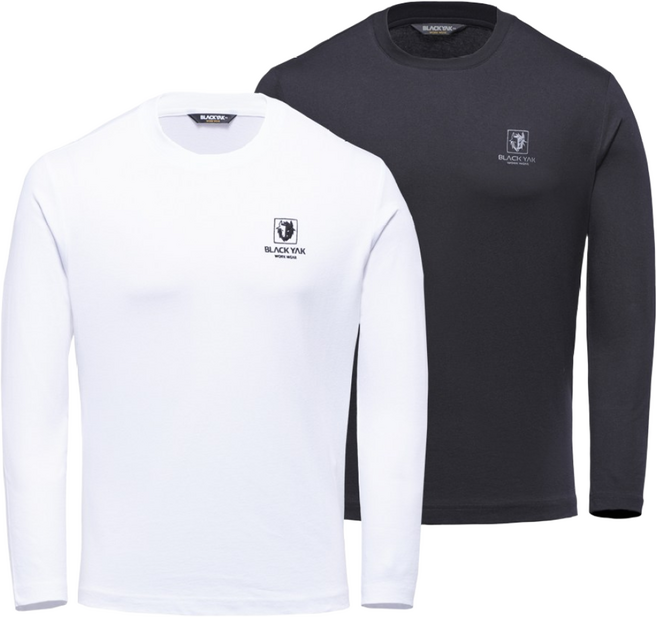 고릴라몰) 블랙야크 S-긴팔라운드티셔츠 1+1 2장 [무료배송/당일발송]