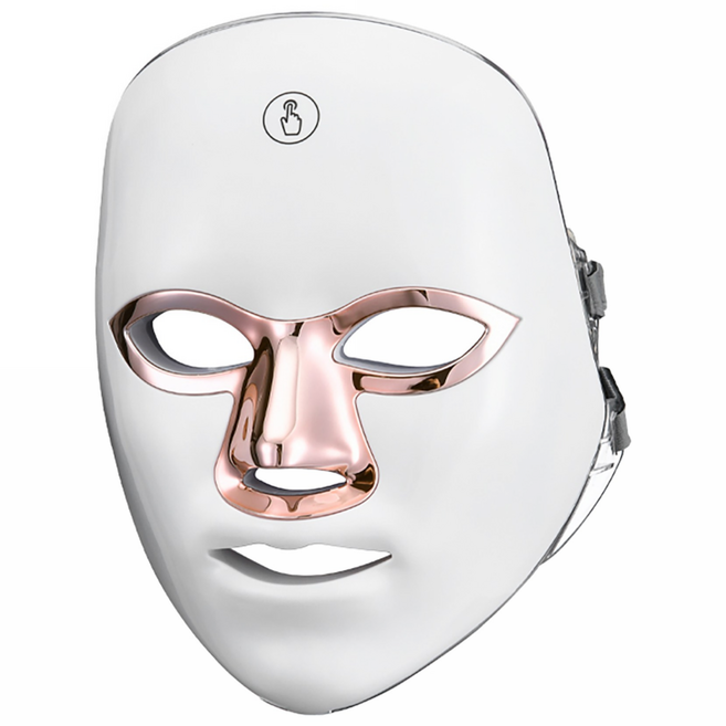 안다스팡 마스크 스킨케어 미용기기 7색 LED 피부관리 휴대용, 화이트