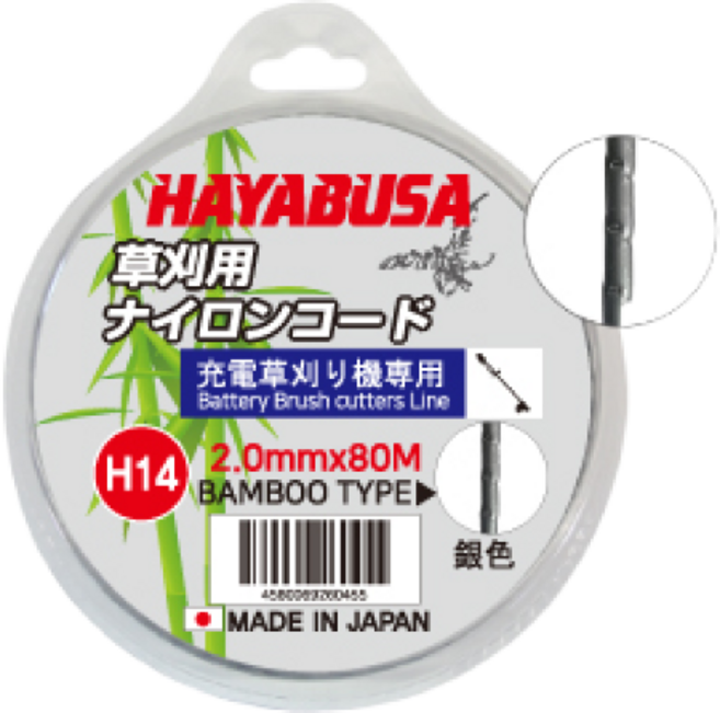 하야부사 예초기줄날 충전예초기날 80m 2.0mm, 1개