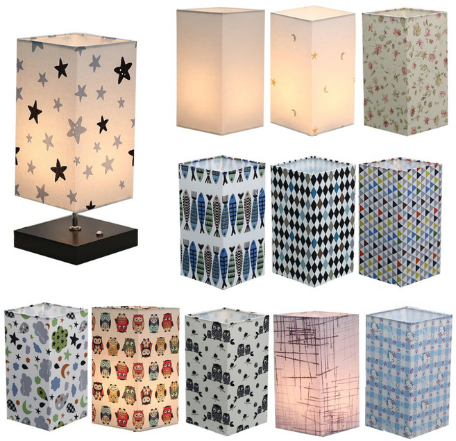 주노조명 패브릭 스탠드갓 사각 140x270mm 무드조명, 화이트