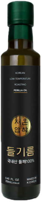 솔토사랑 저온 압착 국산 들기름, 1개, 250ml