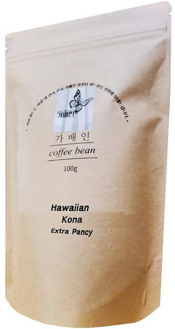 고급 원두커피 가배인 세계3대커피 하와이안코나 맛있는 로스팅 명품커피, 100g, 홀빈, 1개