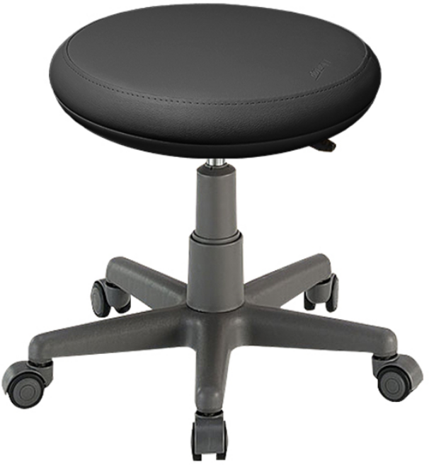 베드스토리 원형보조의자 시술미용의자 바퀴의자 스툴체어 AS-300 보조의자, 블랙