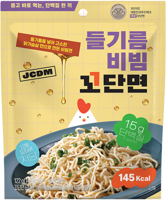 JCDM 들기름 비빔 꼬단면 122g 1개