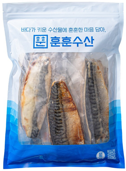 훈훈수산 렌지 고등어 순살 구운 생선구이 바로 먹는 생선 살 자반, 75-90g 내외 5쪽, 1개