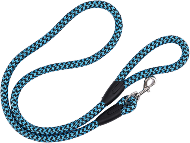 제이제이펫 강아지 리드줄 중형견 대형견 산책줄 스트롱 로프, 파랑, 1개