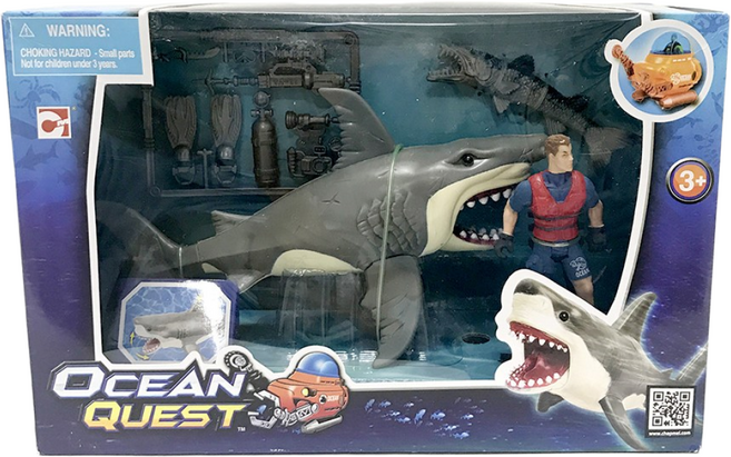 오션 퀘스트 백상아리 상어 장난감 턱관절 움직이는 단골 너튜브출연, 1개