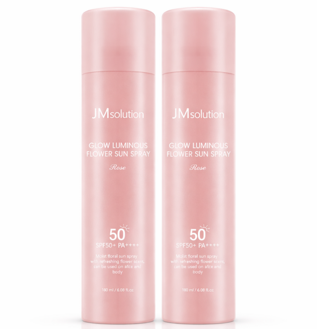 제이엠솔루션 윤광 플라워 선 스프레이 로즈 180ml+180ml 2개, 180ml