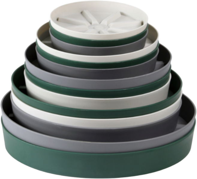 로그플랜츠 과습방지 원형 플라스틱 통풍 화분받침 벤틸스탠드, 베이지, 1개, 베이지