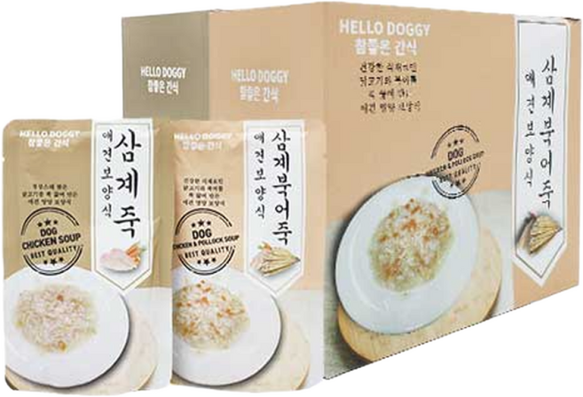 참좋은간식 삼계죽 강아지 간식, 30개, 삼계맛