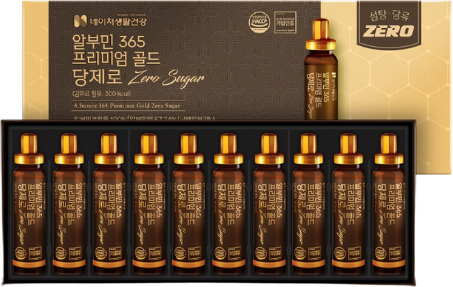 네이처생활건강 알부민365 프리미엄 골드 당제로, 34g, 10개