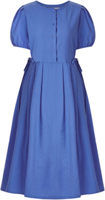 사이드 스트랩 핀턱 시어서커 원피스_VFI6M1OP3211