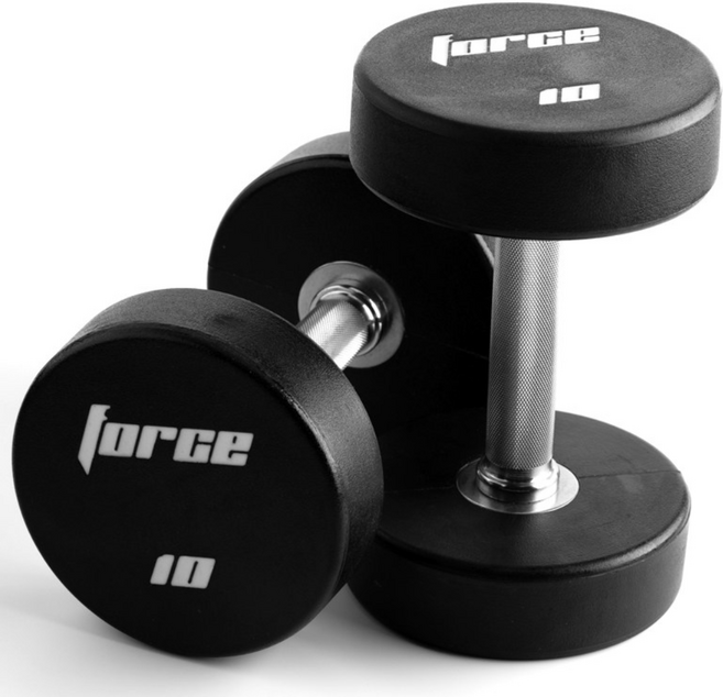 포스 PU 원형 덤벨 우레탄아령 2kg-50kg 헬스장덤벨 고무덤벨 낱개판매 [동화스포츠 공식 제품], 2kg, 1개