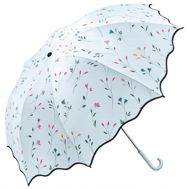 핏모아 레이스 꽃무늬 자수 자외선 차단 겸용 양산 우산