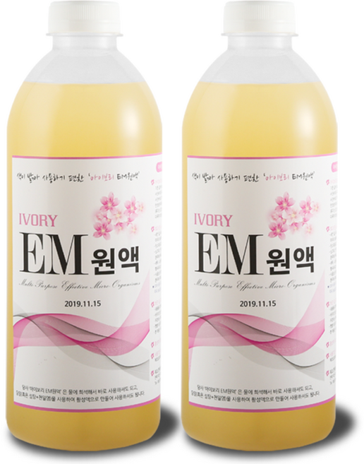 서진바이오 아이보리 EM원액 맑은이엠 1리터 EM원액 (공장직판), 2개, 1L