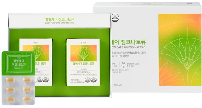 혈행케어 징코나토큐 600mg x 60정, 1개 - 쿠팡