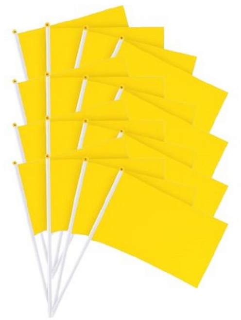 디와이상사 무지 깃발 DIY, 20개, 노란색