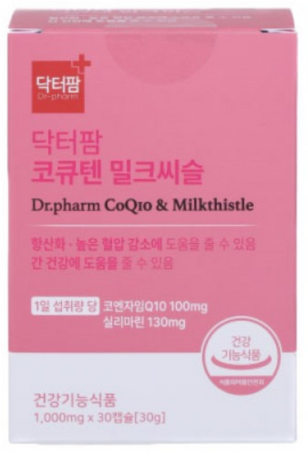 [닥터팜] 코큐텐 밀크씨슬, 30정, 1개