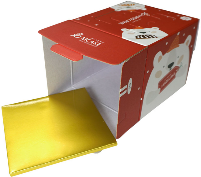 메이드케이크 케이크상자+받침 1호 단품, 1개