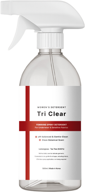 트리클리어 여성 속옷 pH 약산성 스프레이 세제, 1개, 500ml