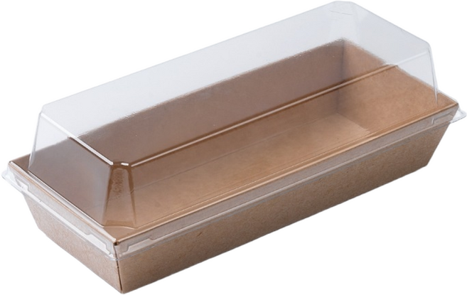 크라프트 직사각 3호 용기 뚜껑, 50개, 1세트