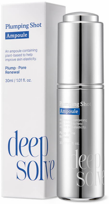 딥솔브 플럼핑 샷 앰플 PDRN 식물성 산삼 미백 탄력 에센스 30ml, 1개