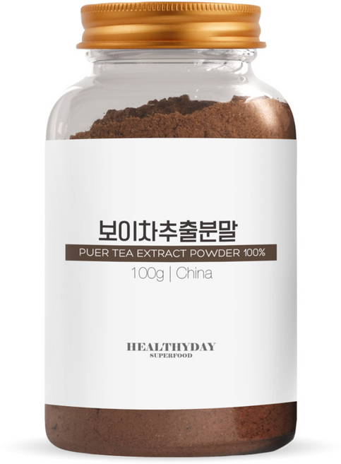 헬스앤푸드 20배농축 100% 보이차추출분말 100g, 1개, 1개입