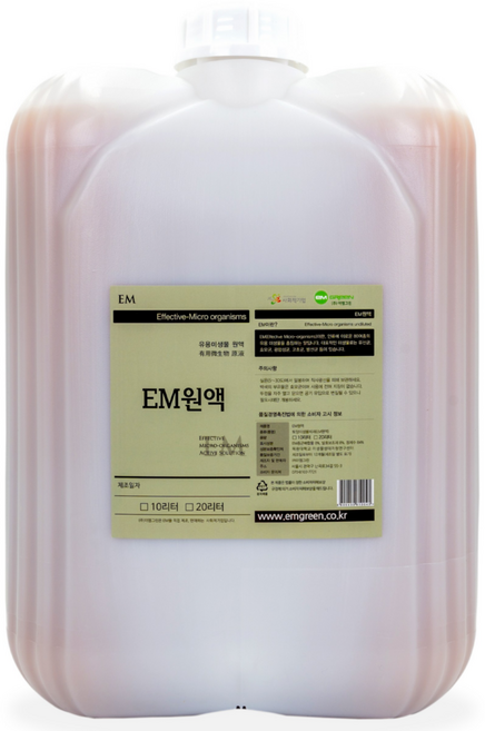 이엠그린 EM(이엠)원액 10리터 대용량 말통, 10L, 1개
