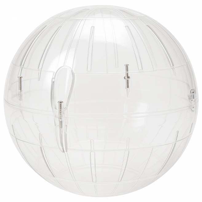 햄스터 헬스볼 투명색 햄스터케이지 쳇바퀴 다이어트 런닝볼, 1개, M