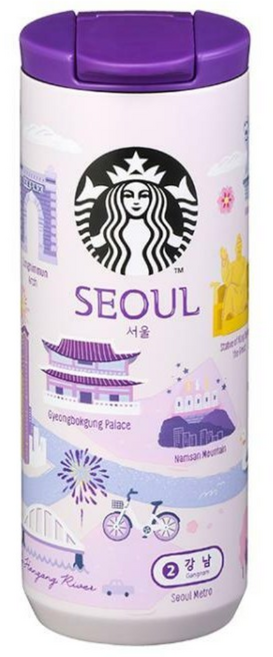 8위 - 스타벅스 SS 안녕 서울 텀블러 355ml, 1개