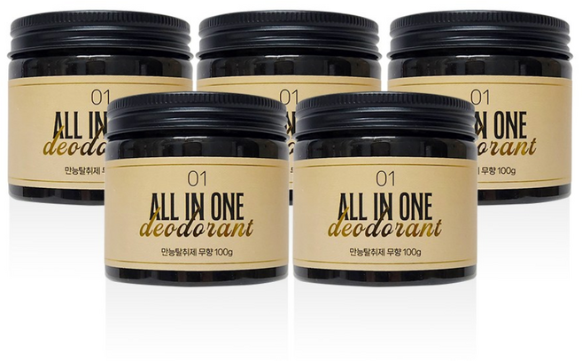 엠씨랩 올인원 만능 탈취제 냄새 제거 무향, 5개, 100g