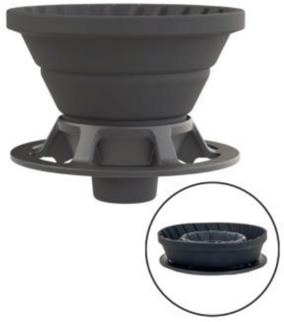 기어트론 접이식 실리콘 드리퍼, 1개, 1개