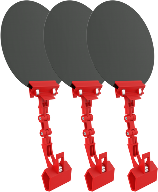 Mexin 용접면 차광판 교체용 렌즈 3개입 용접 헬멧 보호판 액세서리, 3개, 원형