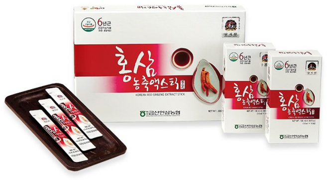 농협 100% 6년근 홍삼 농축액 스틱 홍삼엑기스 홍삼농축액스틱, 쇼핑백원해요 (0), 1개, 300ml
