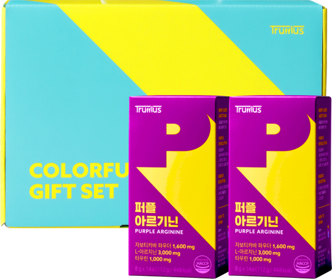 [트러플러스] [선물세트] 자보티카바 타우린 명절선물 건강선물 퍼플 아르기닌 선물세트 (8g x 14포 x 2개입) 1세트
