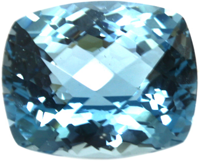 힐링젬 블루 토파즈 원석 파워스톤 25x20mm