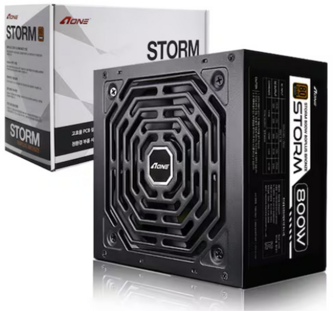 에이원 STORM 800W 80PLUS 브론즈 정격 풀박스 3년AS