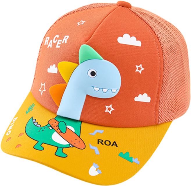 메쉬 다이노 캡모자 오렌지