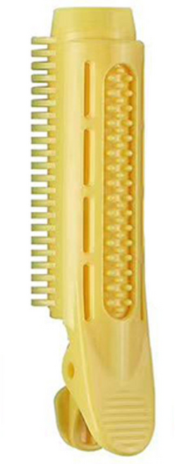 클로젯 앞머리 볼륨집게 간편한 앞머리 헤어집게2P, 2개, 옐로