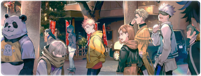 주술회전 사멸회유 마우스장패드 L 2XL, 03 주술회전C L(800x300x4mm), 1개