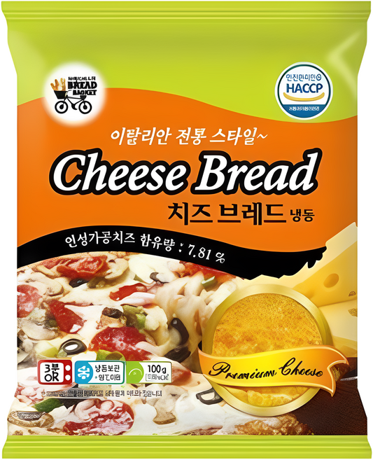 대신 치즈브레드 100g 매점 편의점빵 햄버거 즉석식품 캠핑, 1개