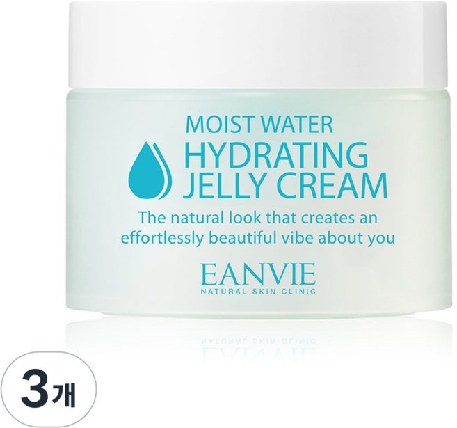 엔비 하이드레이팅 젤리 수분크림 청정빙하수/천연보습인자/비타민폭탄 로즈힙 성분, 3개, 50ml