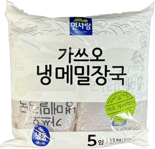 면사랑 가쓰오 냉 메밀장국, 300g, 5개