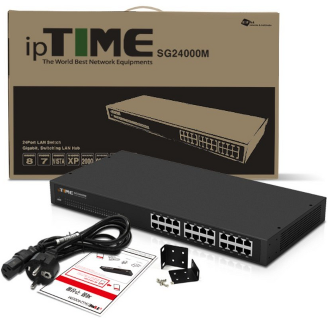 ipTIME 스위칭허브, IP TIME SG24000M]블랙[, 1개