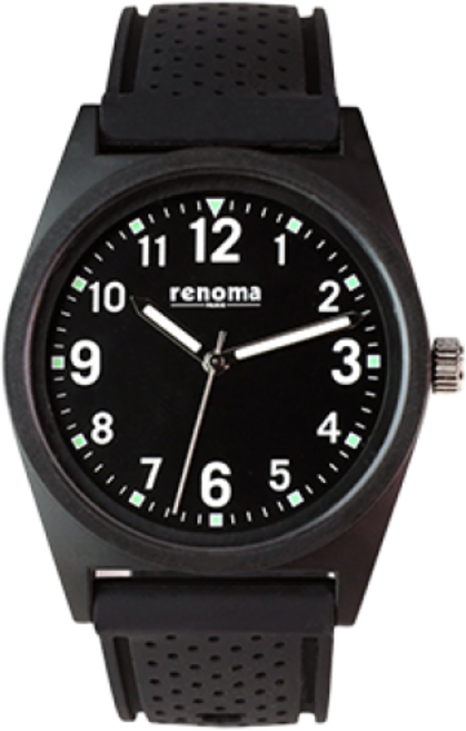 renoma 레노마 야광 학생 수능 시험 빅사이즈 우레탄 러버시계 RE2203