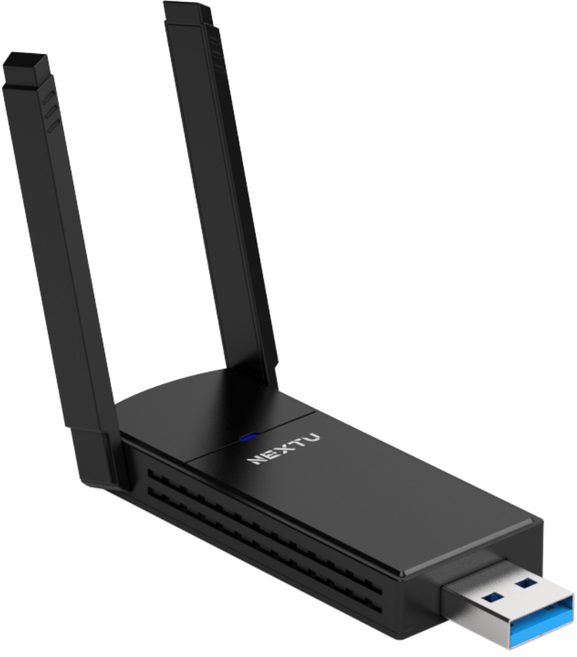 넥스트유 1300Mbps 듀얼 안테나 USB 타입 외장형 무선 랜카드, USB타입 무선랜카드-{NEXT-1305AC-AT}, 1개