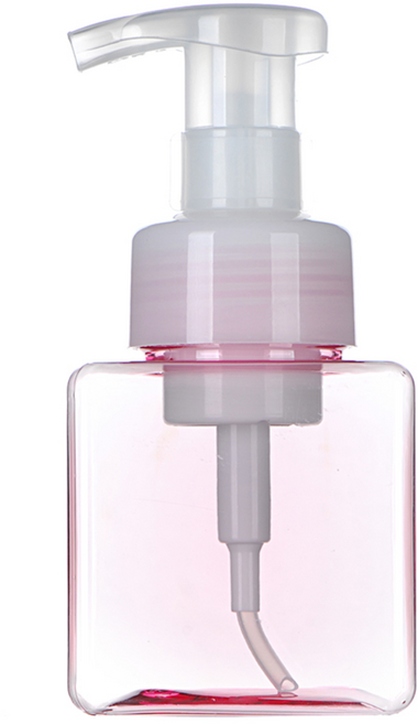 PETG 거품용기 사각 250ml 450ml, 1개, 250ml 핑크