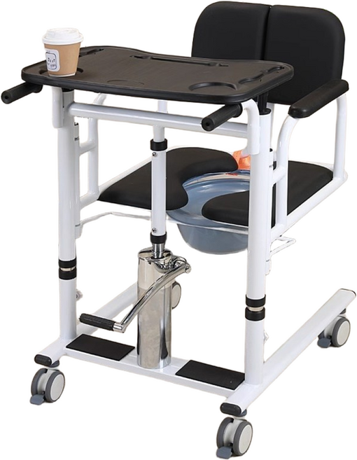 보드미 노인 장애인 유압식 돌봄의자(일반형), 블랙, 1개, 일반형[문 폭 56cm이상]