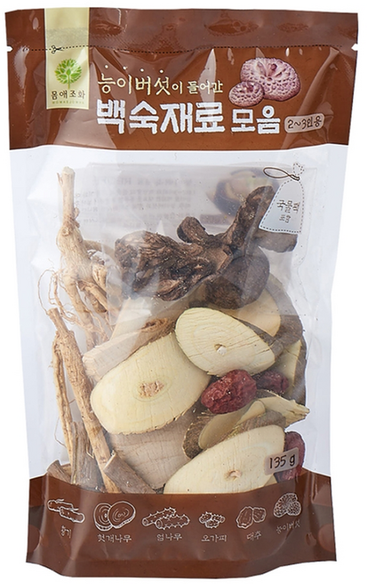 몸애조화 능이버섯이 들어간 백숙재료 모음, 1개, 135g