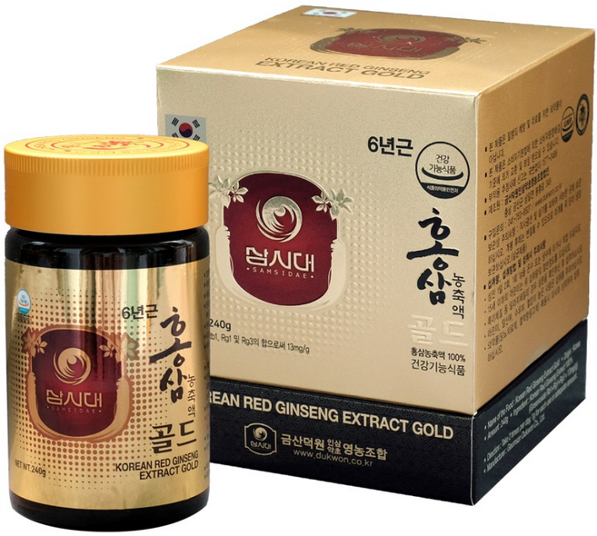 삼시대 홍삼농축액 골드 240g 홍삼 엑기스 100%, 1개